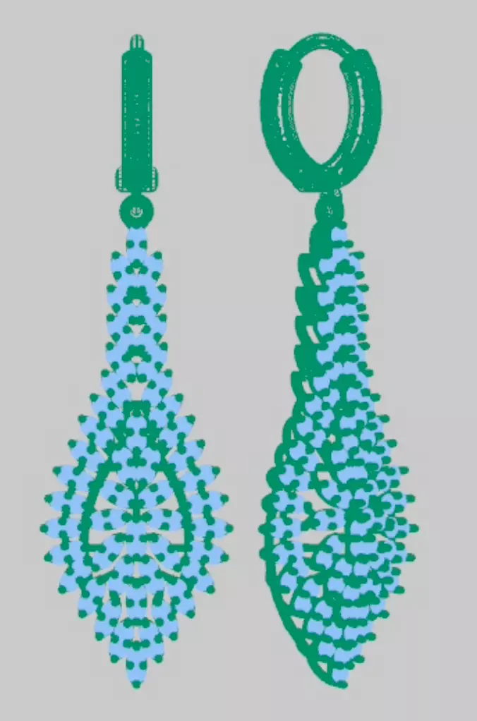 EARRINGS 3D print model_0