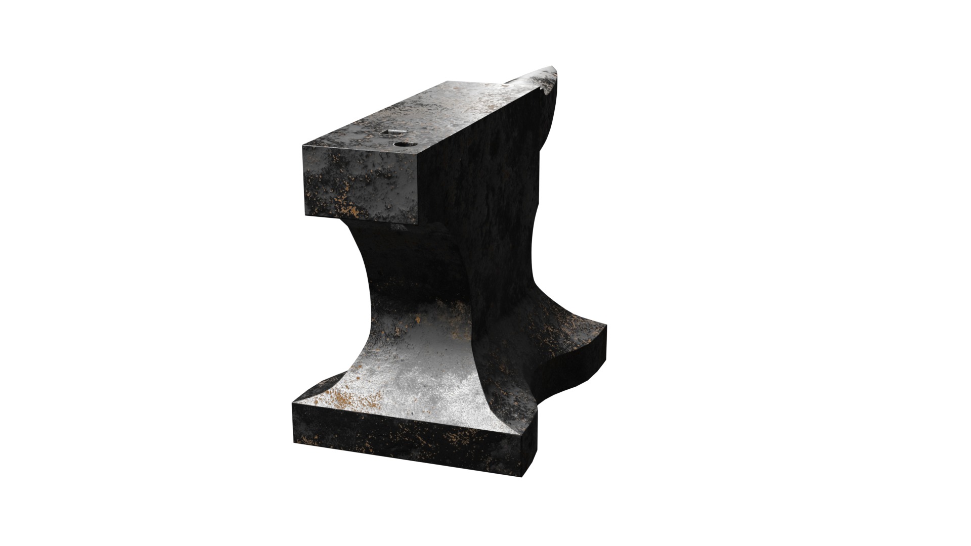 london-pattern-anvil Low-poly 3D model_4