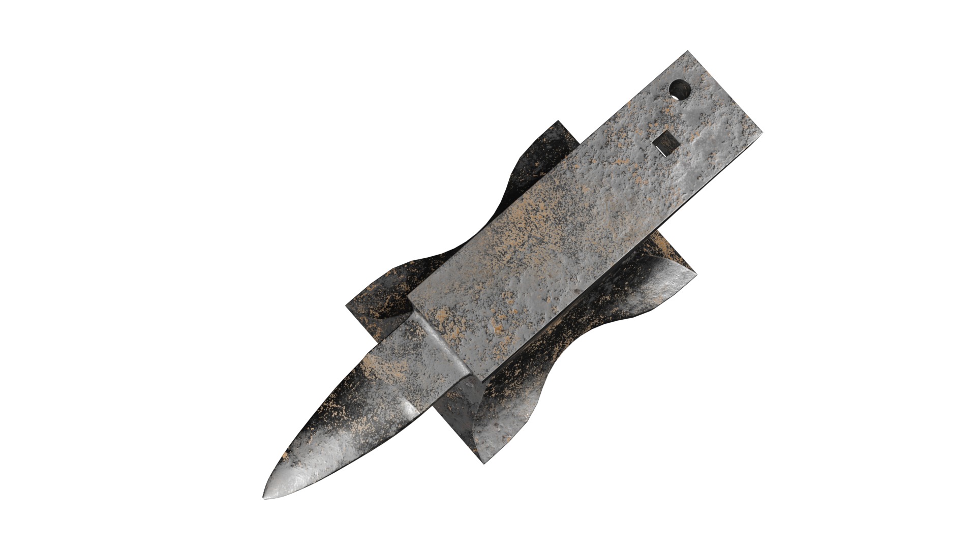 london-pattern-anvil Low-poly 3D model_3