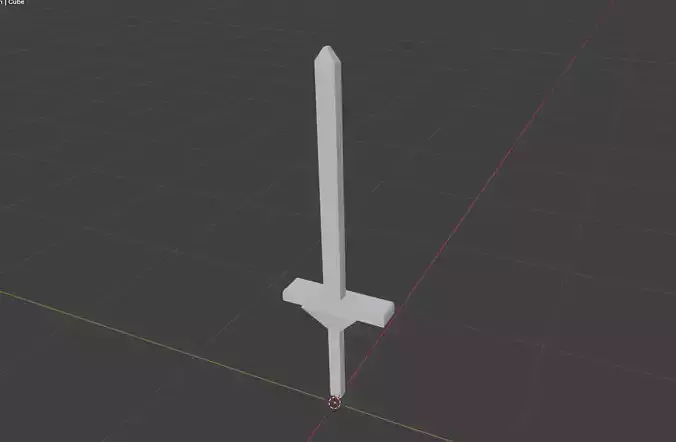 3d model of sword 