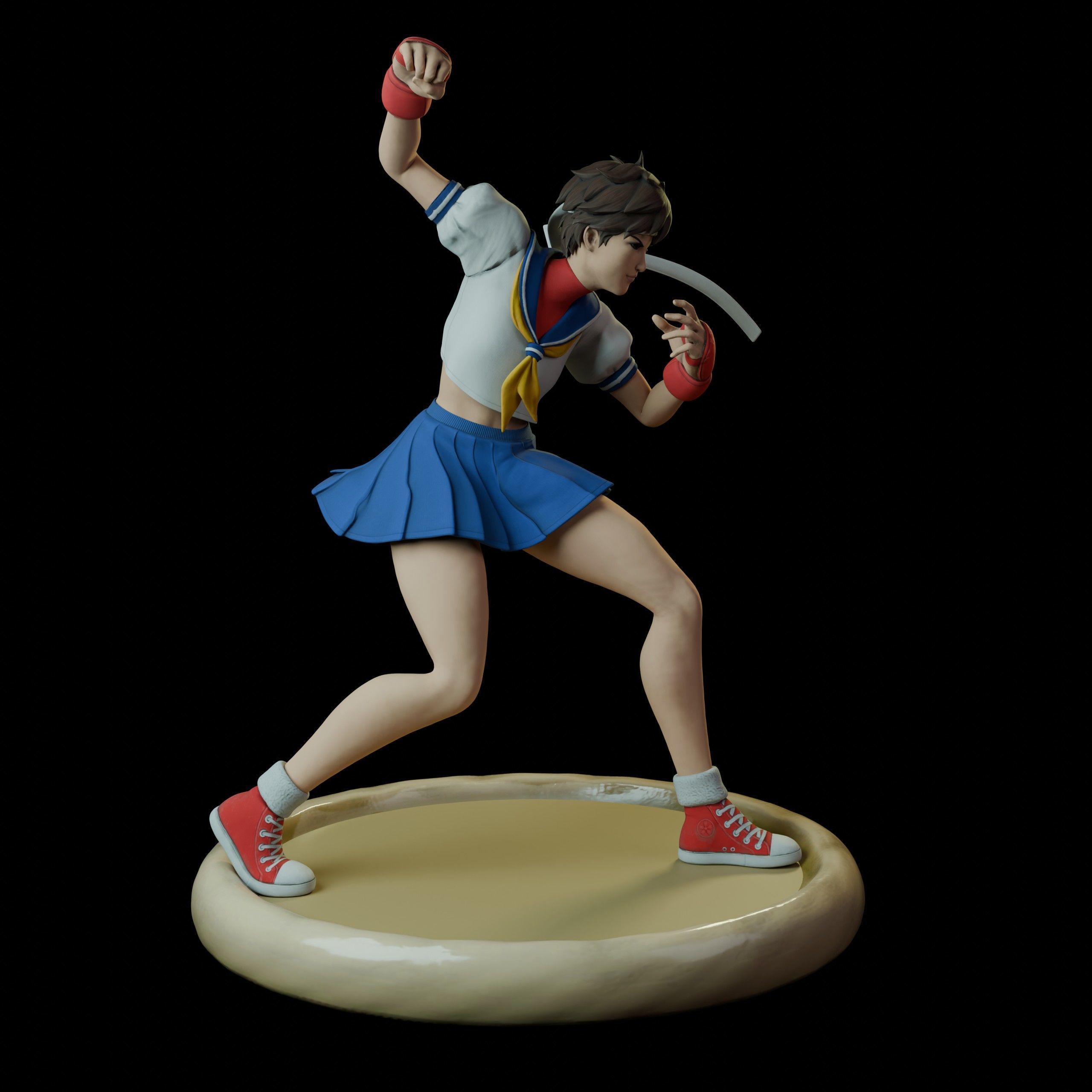 Sakura Kasugano 3D print model_8