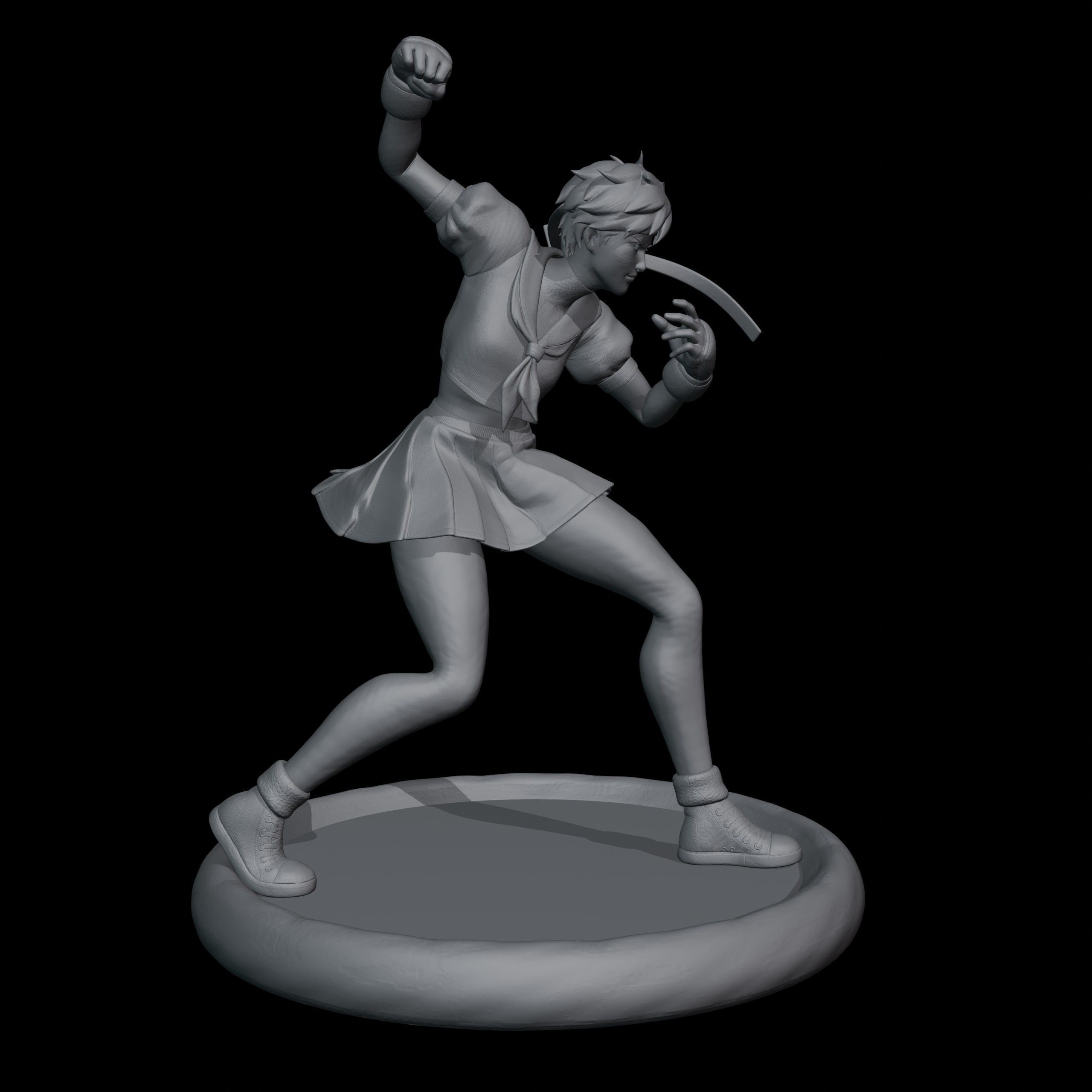 Sakura Kasugano 3D print model_9
