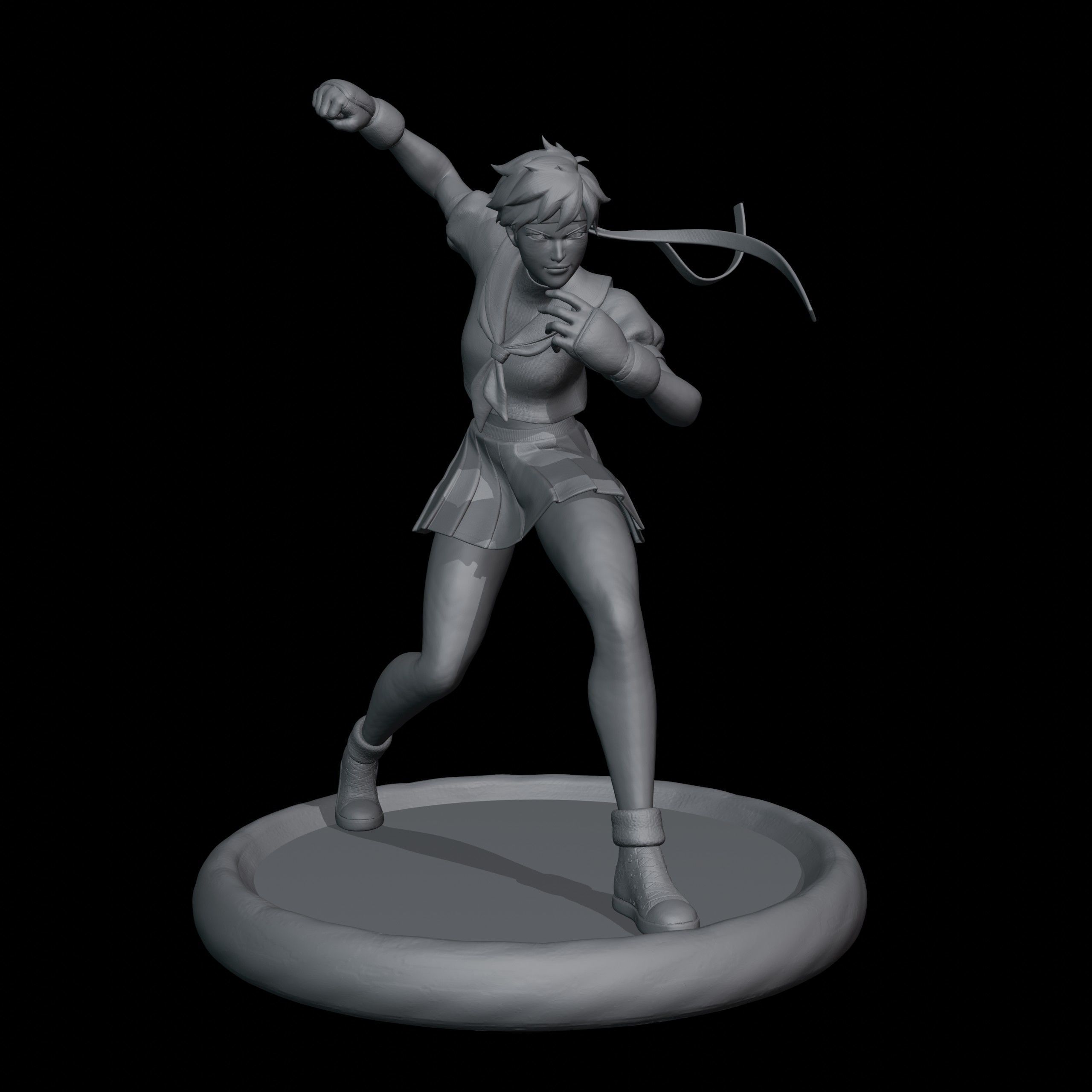 Sakura Kasugano 3D print model_11