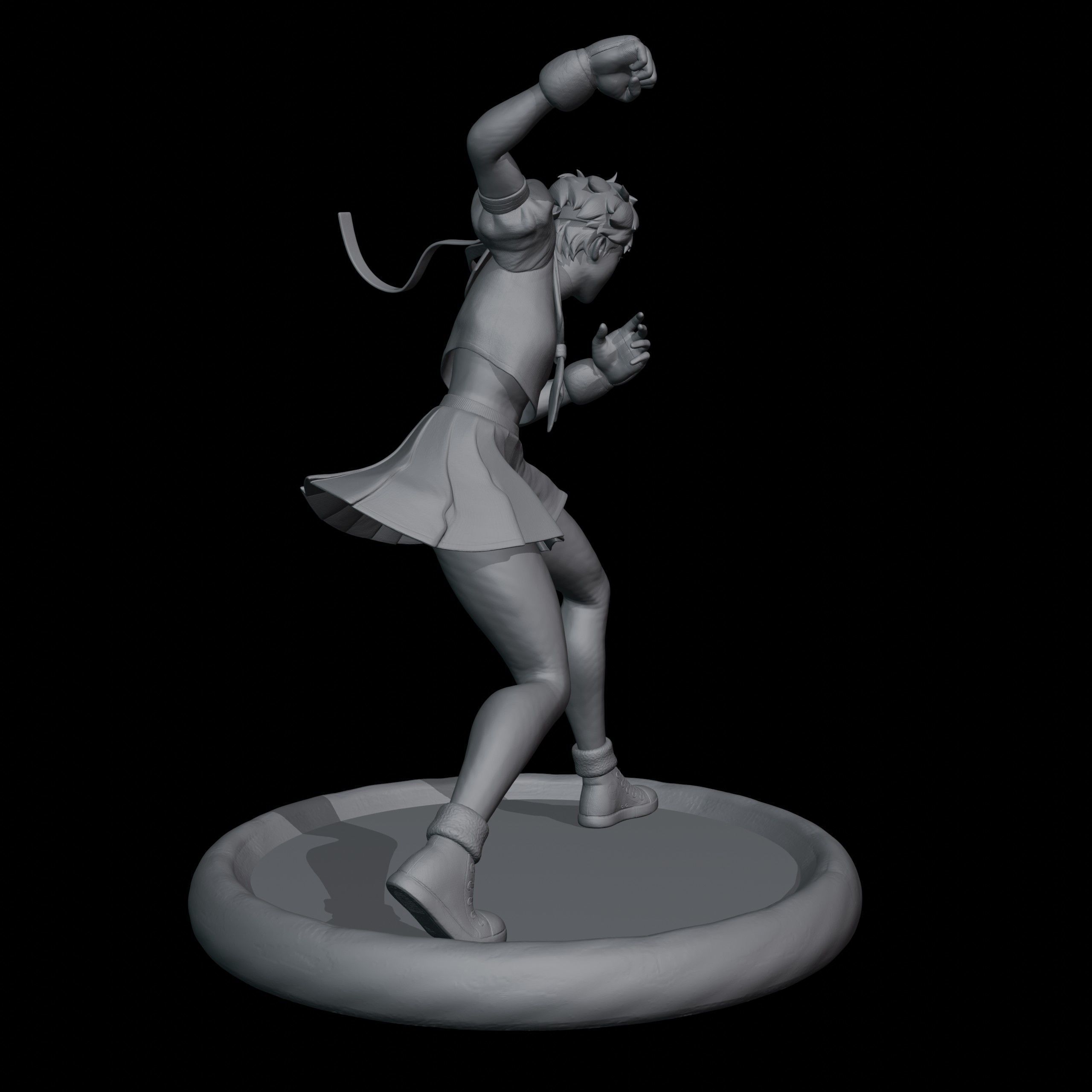 Sakura Kasugano 3D print model_7
