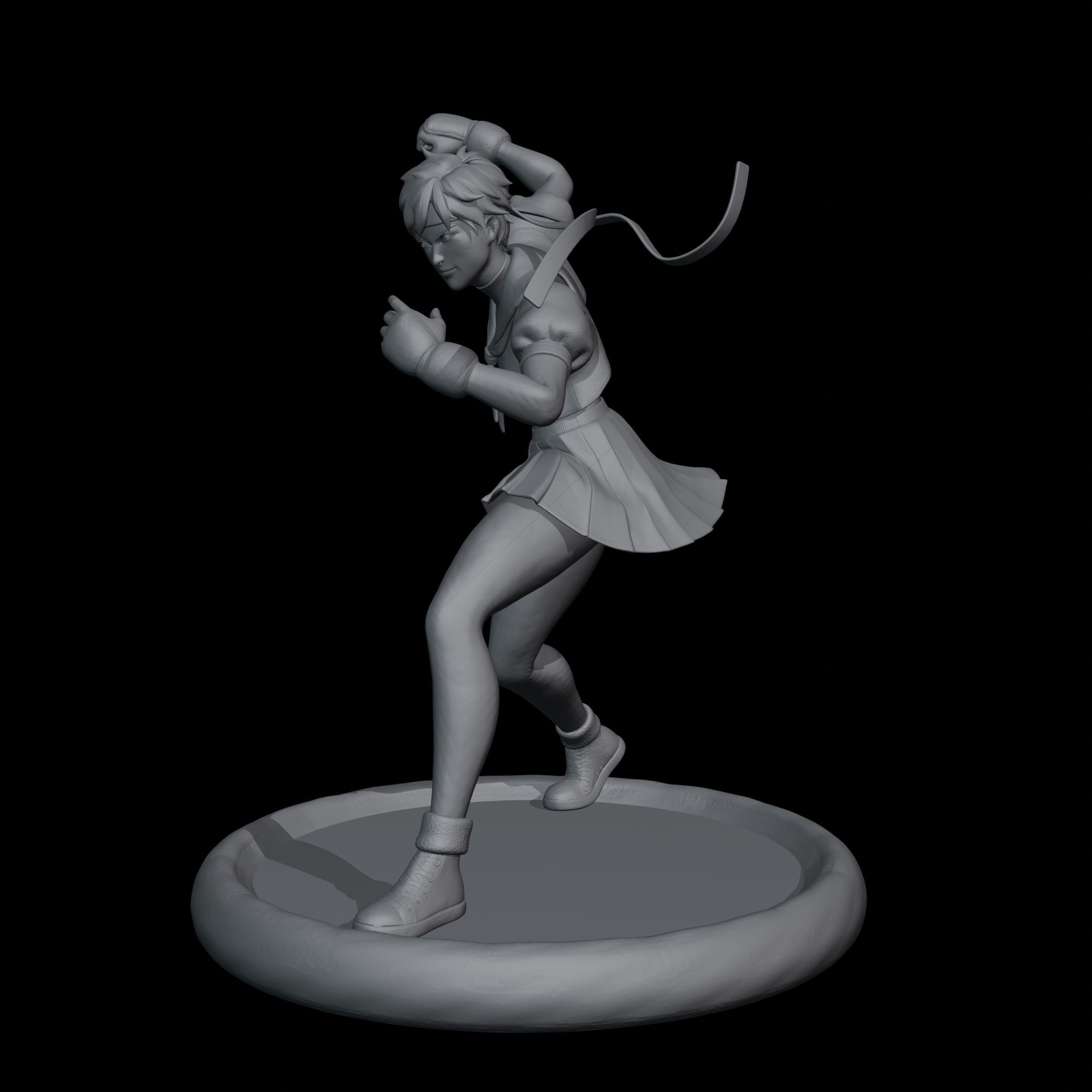 Sakura Kasugano 3D print model_1