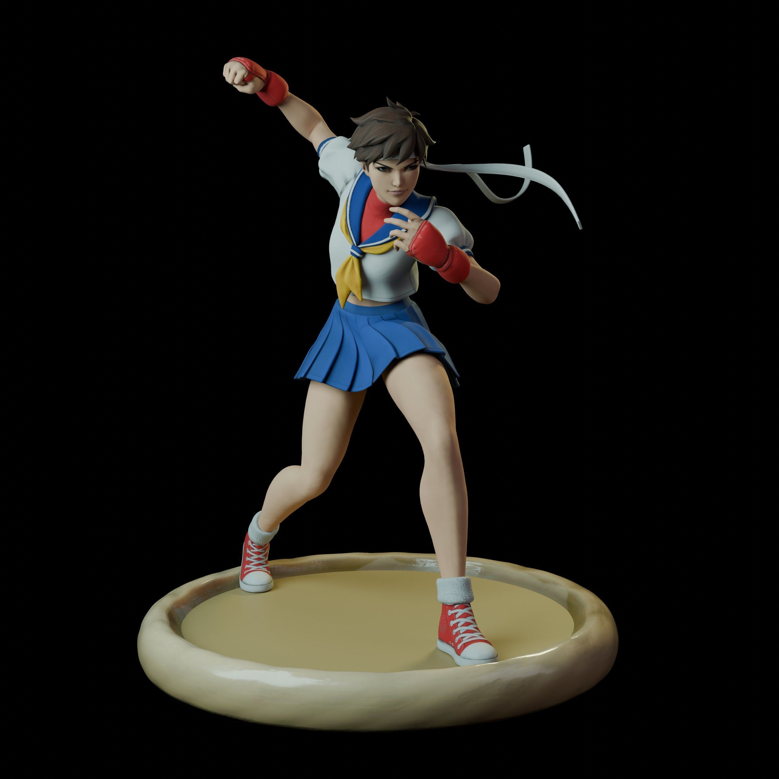 Sakura Kasugano 3D print model_10