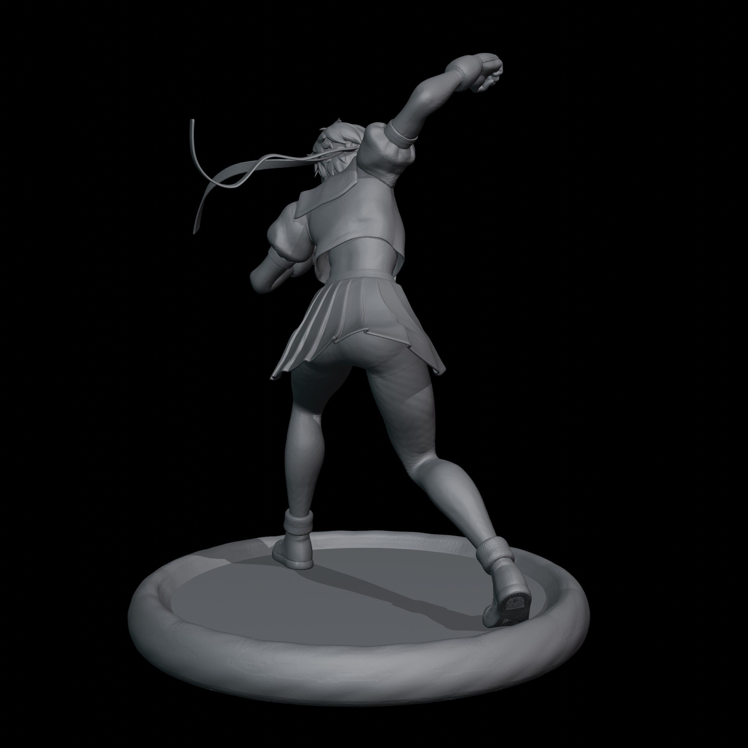 Sakura Kasugano 3D print model_5