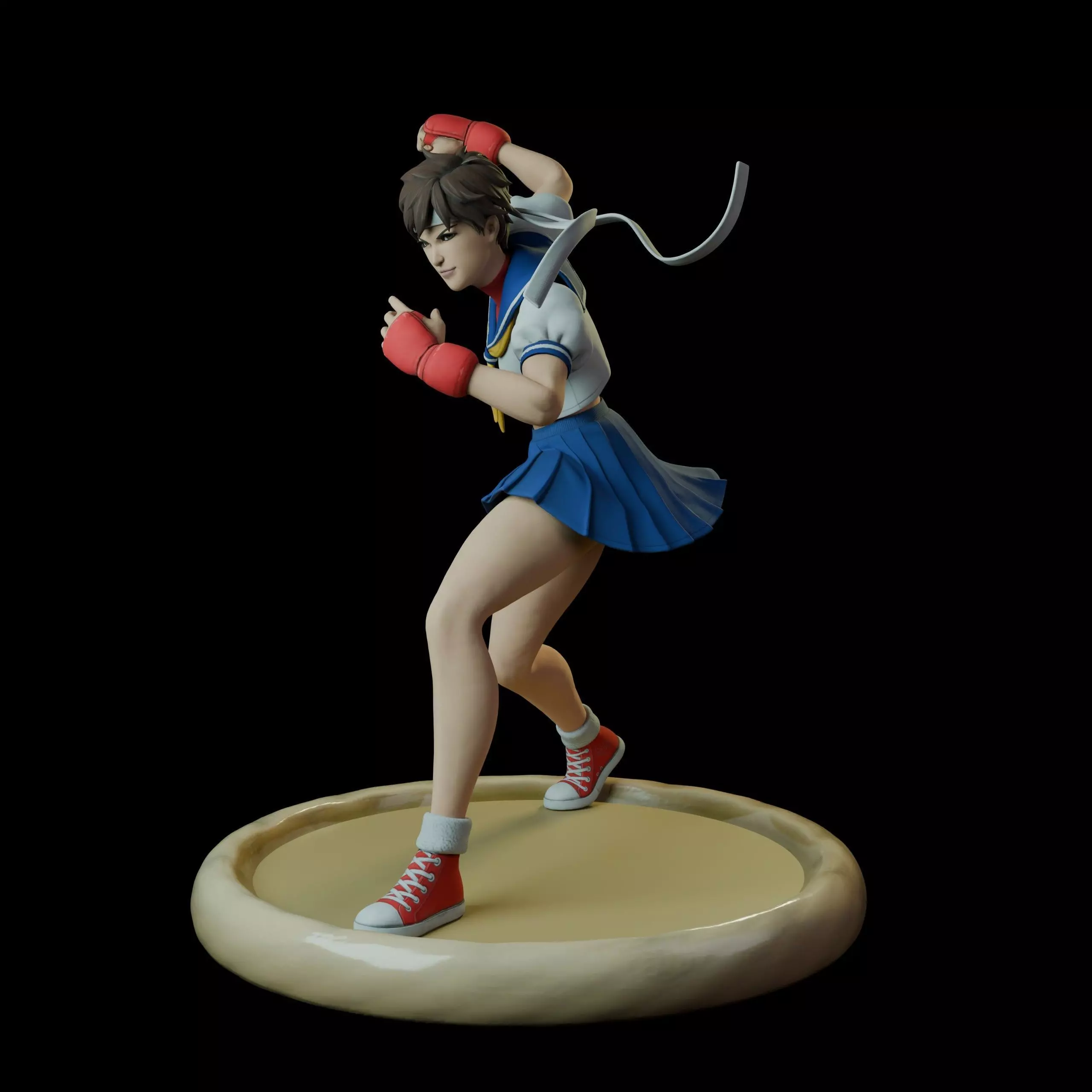 Sakura Kasugano 3D print model_0