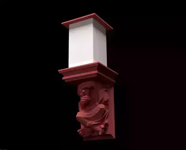 Lamp Gargoyle Sculpture