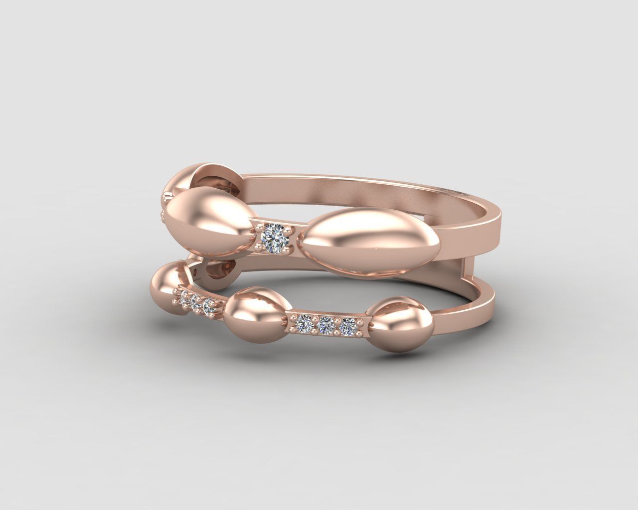 Minimal Eternity diamond ring 145-MW 3D print model_7