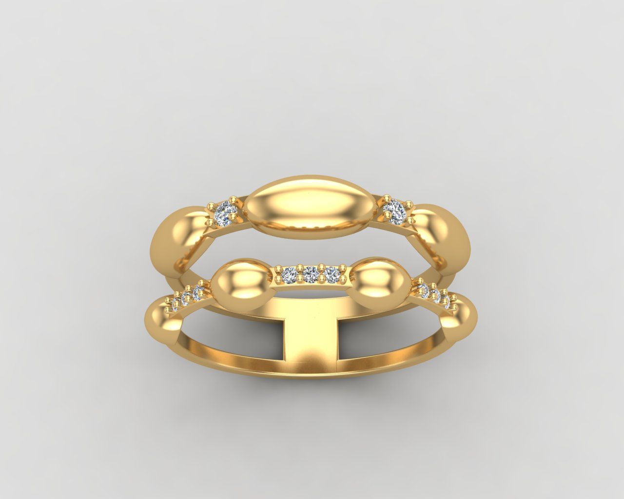 Minimal Eternity diamond ring 145-MW 3D print model_25