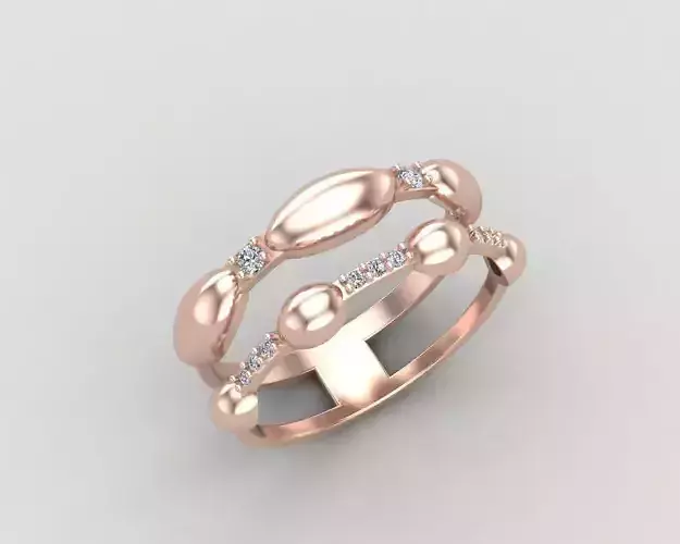 Minimal Eternity diamond ring 145-MW 3D print model