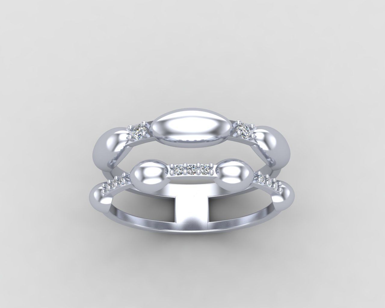 Minimal Eternity diamond ring 145-MW 3D print model_17