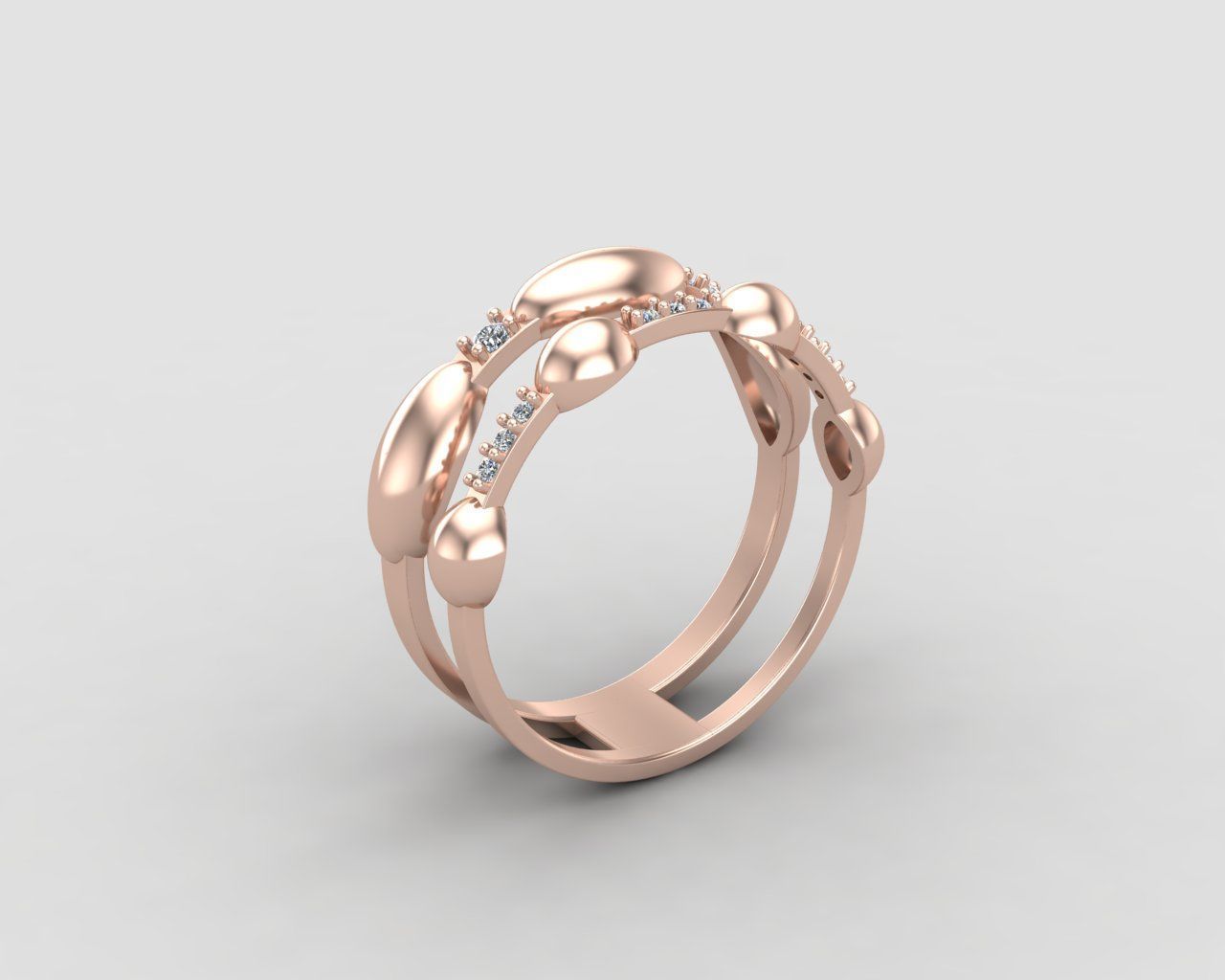 Minimal Eternity diamond ring 145-MW 3D print model_4