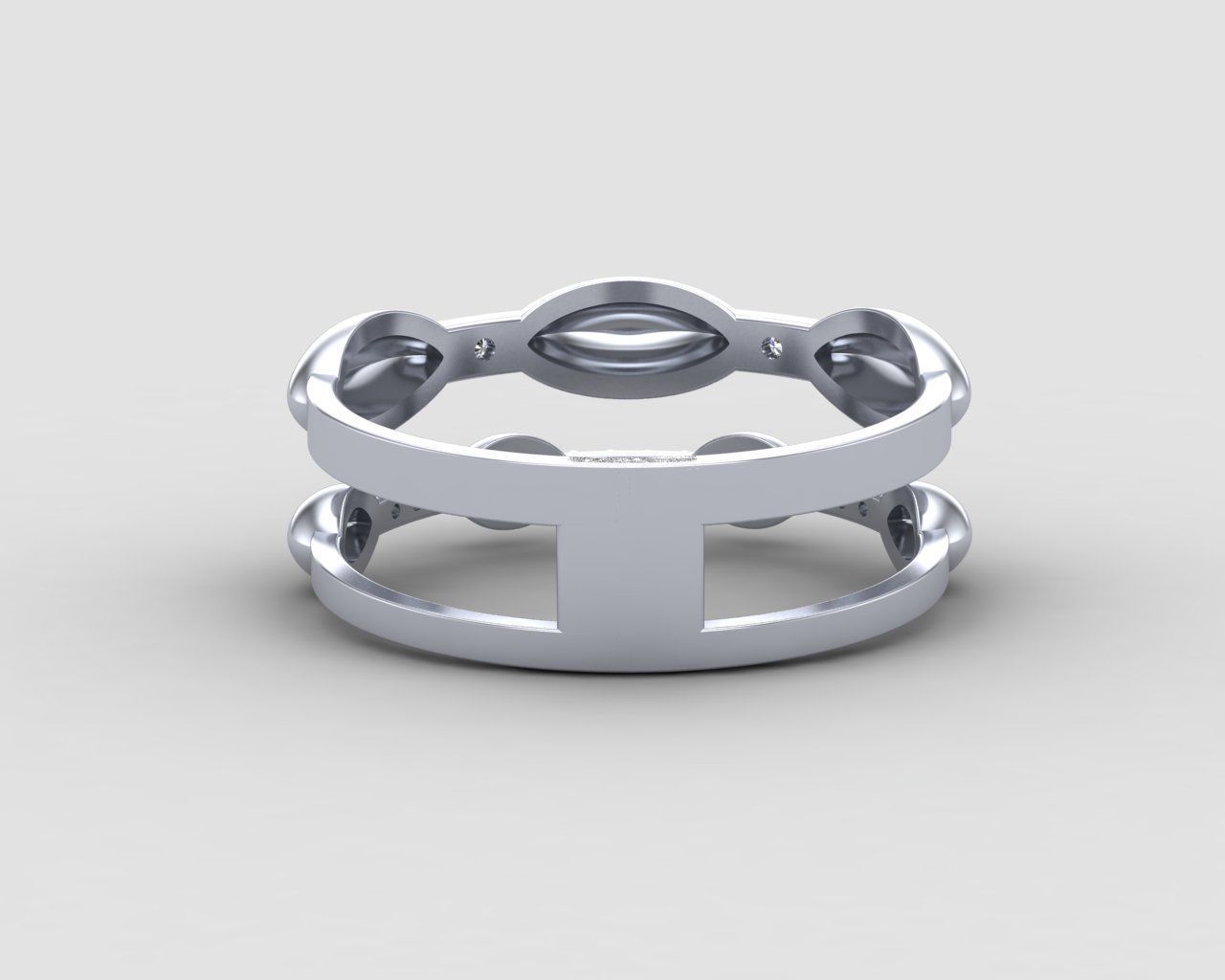 Minimal Eternity diamond ring 145-MW 3D print model_20