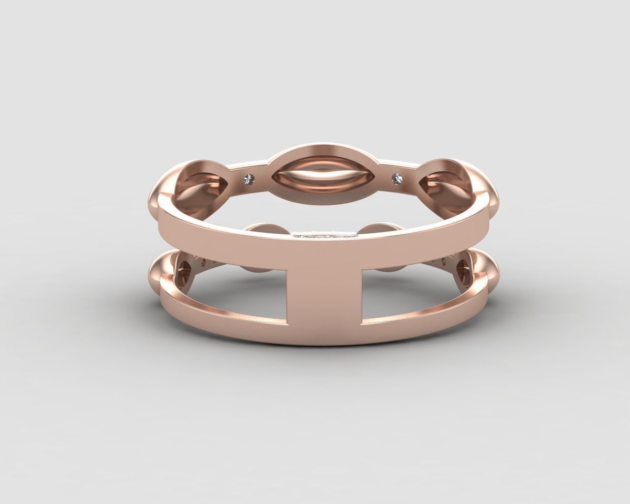 Minimal Eternity diamond ring 145-MW 3D print model_8