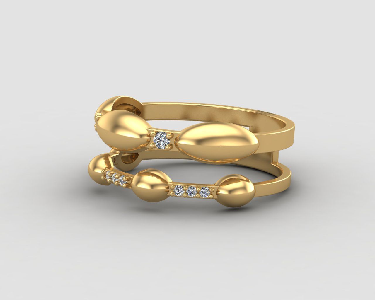 Minimal Eternity diamond ring 145-MW 3D print model_27
