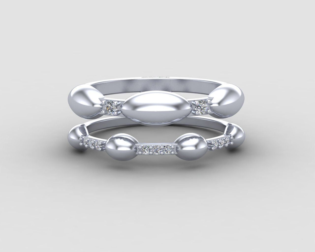 Minimal Eternity diamond ring 145-MW 3D print model_18