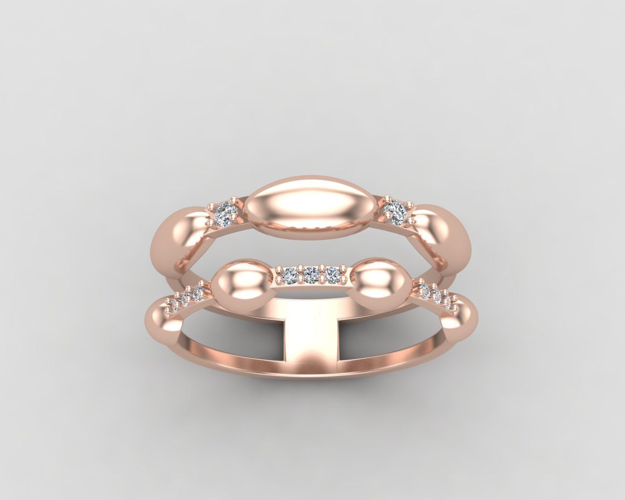 Minimal Eternity diamond ring 145-MW 3D print model_5