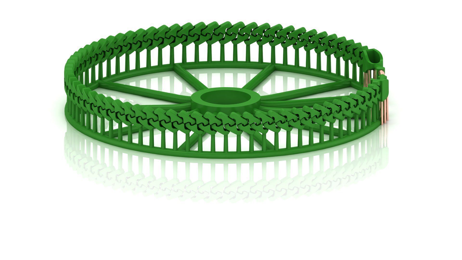 5MM SPIRAL 3D New CUBAN BRACELET OR CHAIN OR NECKLACE 3D print model_1