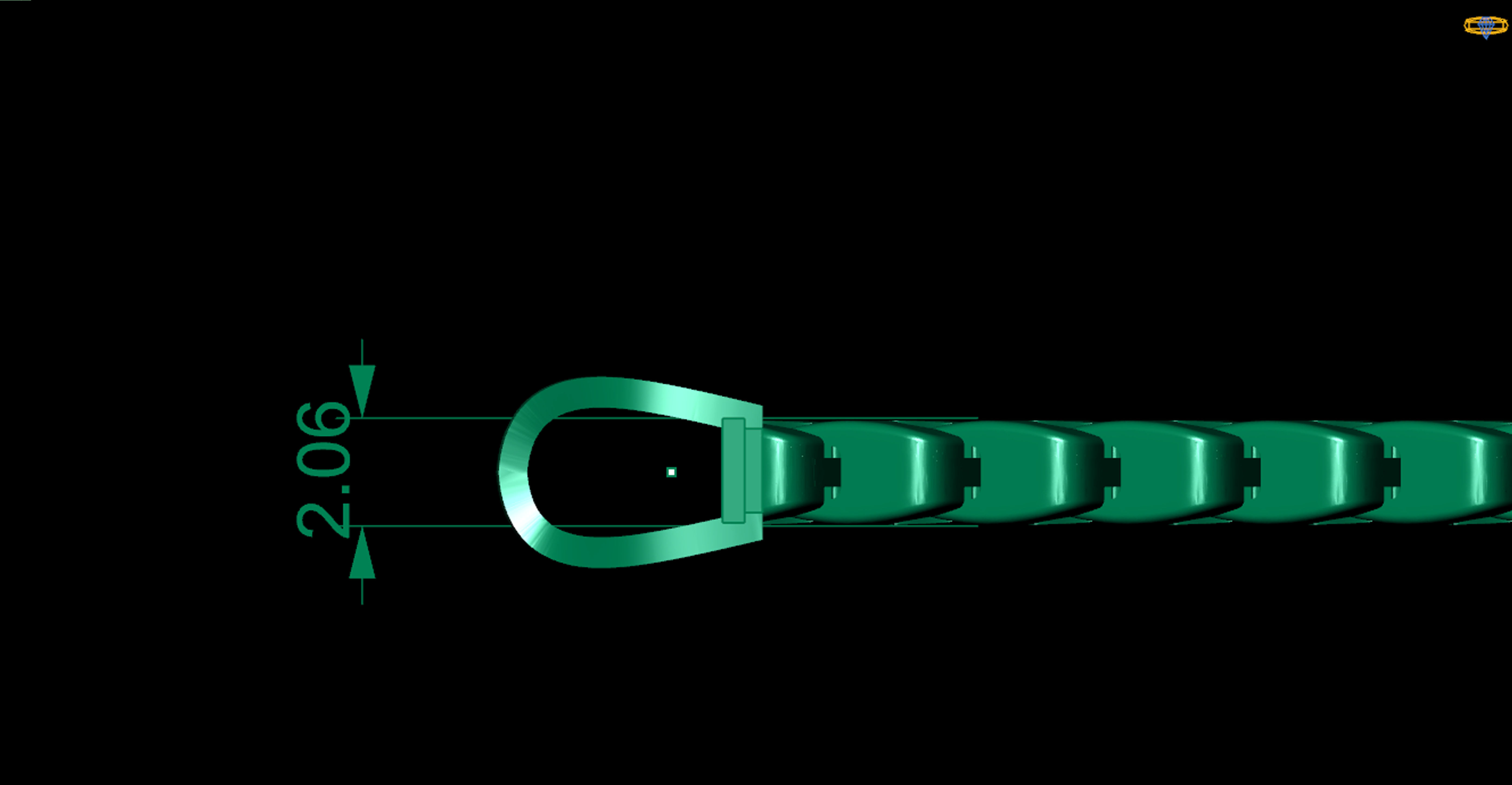 5MM SPIRAL 3D New CUBAN BRACELET OR CHAIN OR NECKLACE 3D print model_4