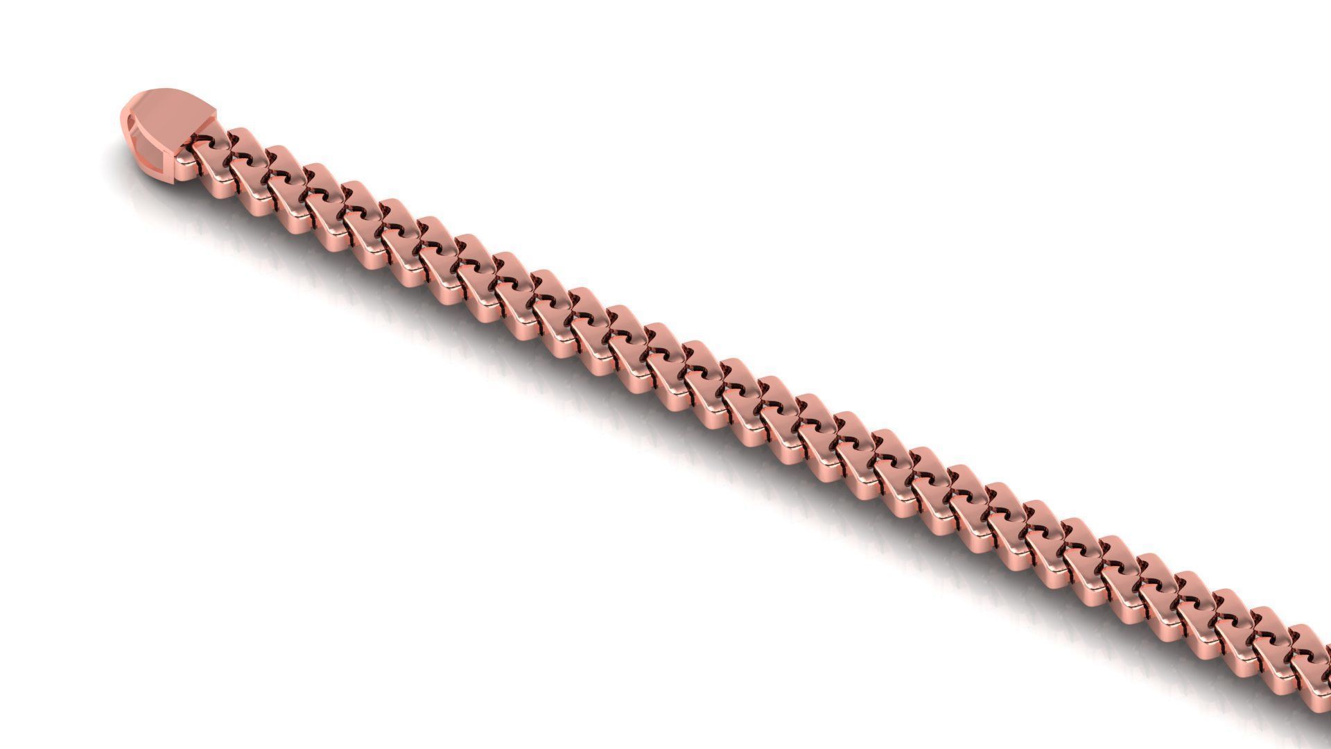 5MM SPIRAL 3D New CUBAN BRACELET OR CHAIN OR NECKLACE 3D print model_6