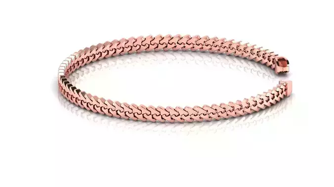 5MM SPIRAL 3D New CUBAN BRACELET OR CHAIN OR NECKLACE 3D print model