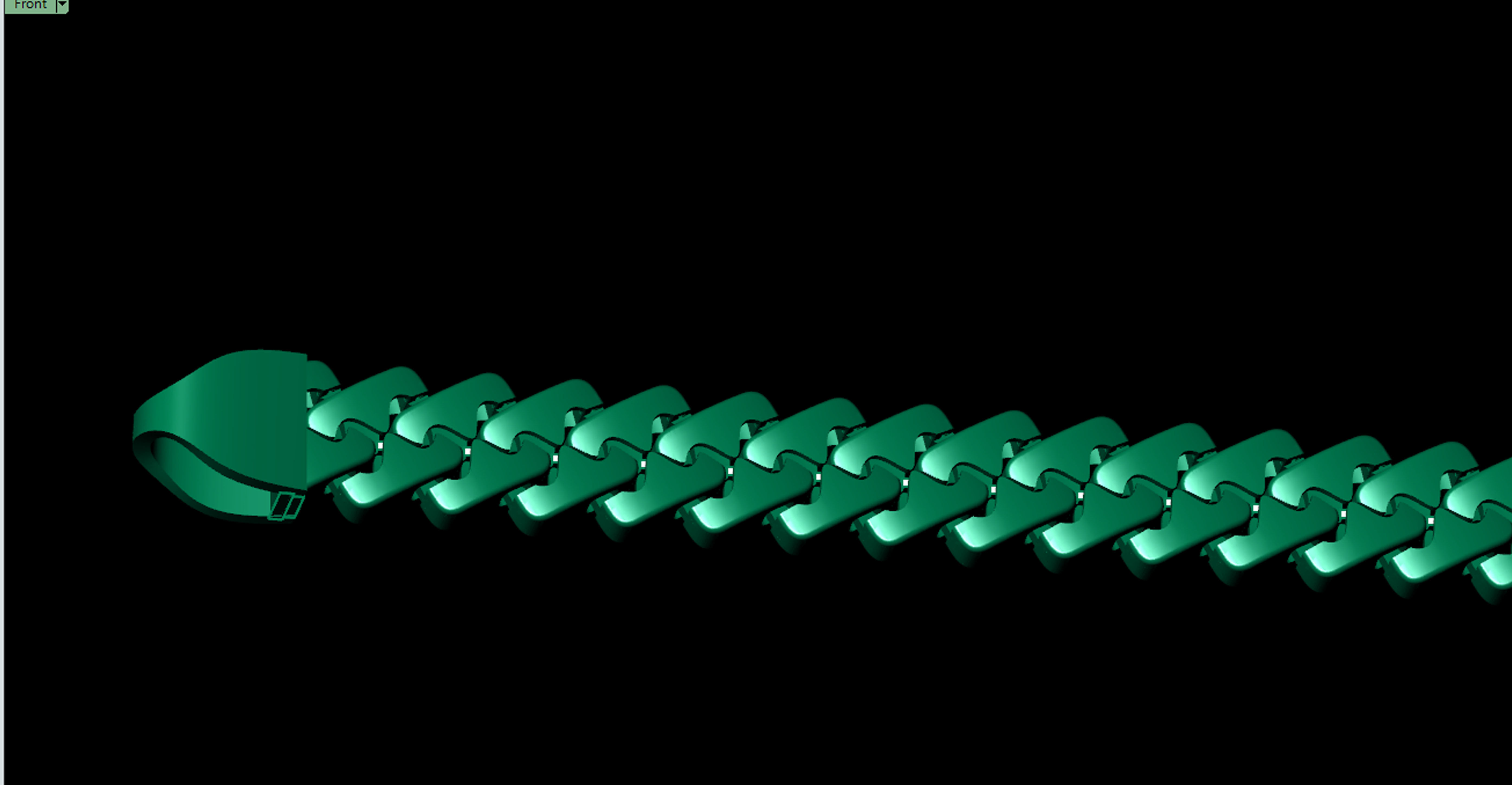 5MM SPIRAL 3D New CUBAN BRACELET OR CHAIN OR NECKLACE 3D print model_5