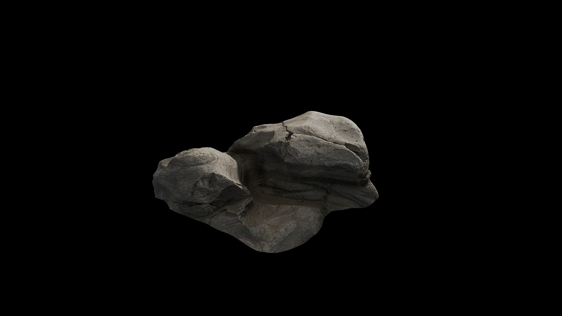 Anydrafts Riverway Rock 69 Low-poly 3D model_1