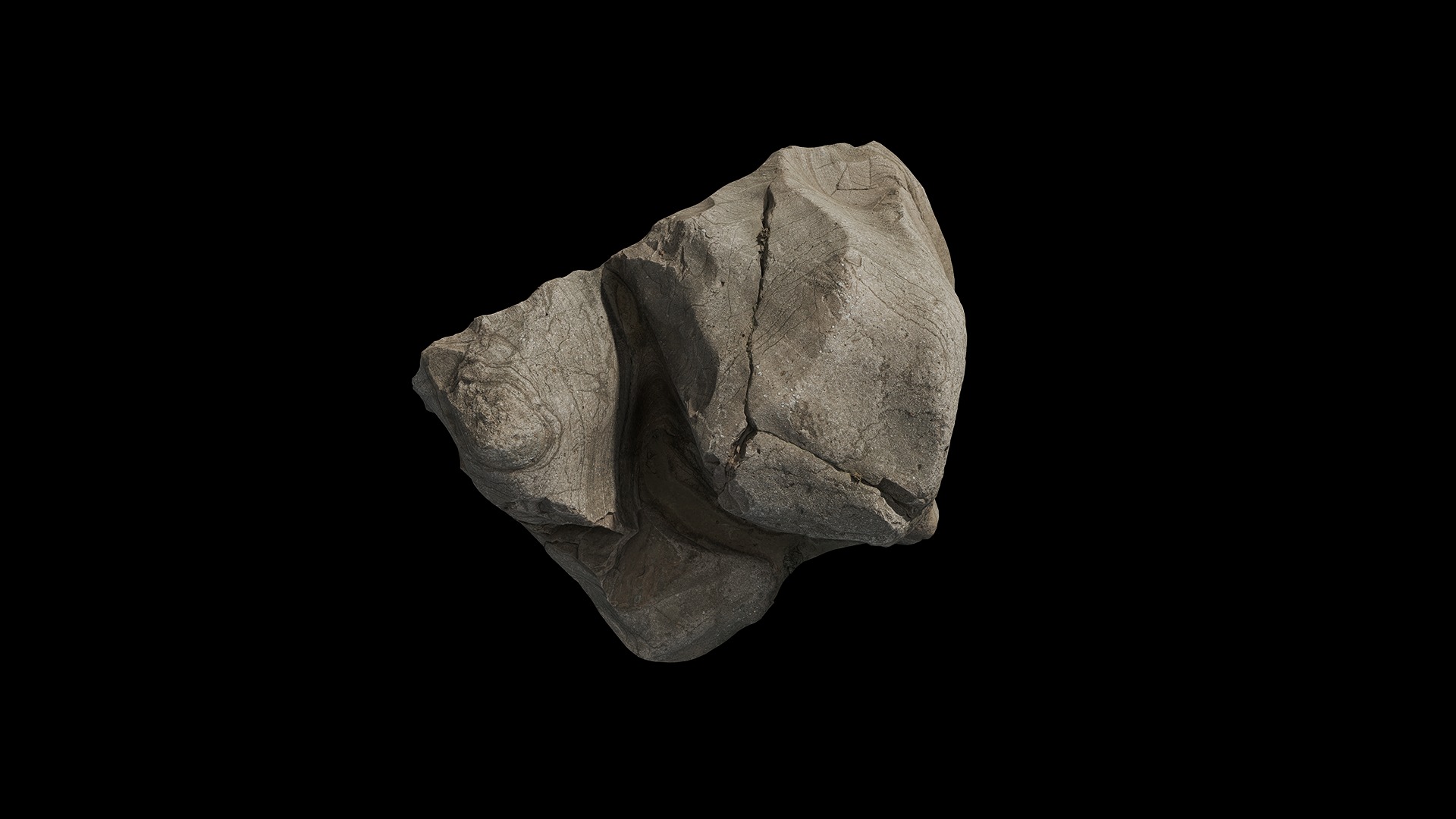 Anydrafts Riverway Rock 69 Low-poly 3D model_5