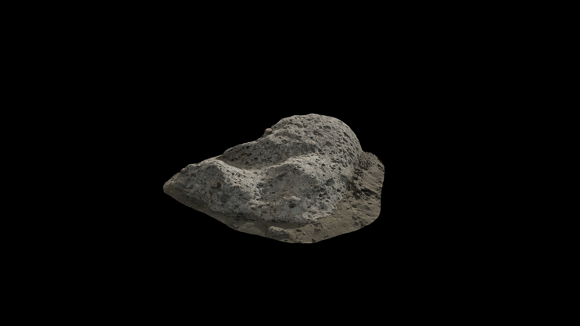 Anydrafts Riverway Rock 72 Low-poly 3D model_4
