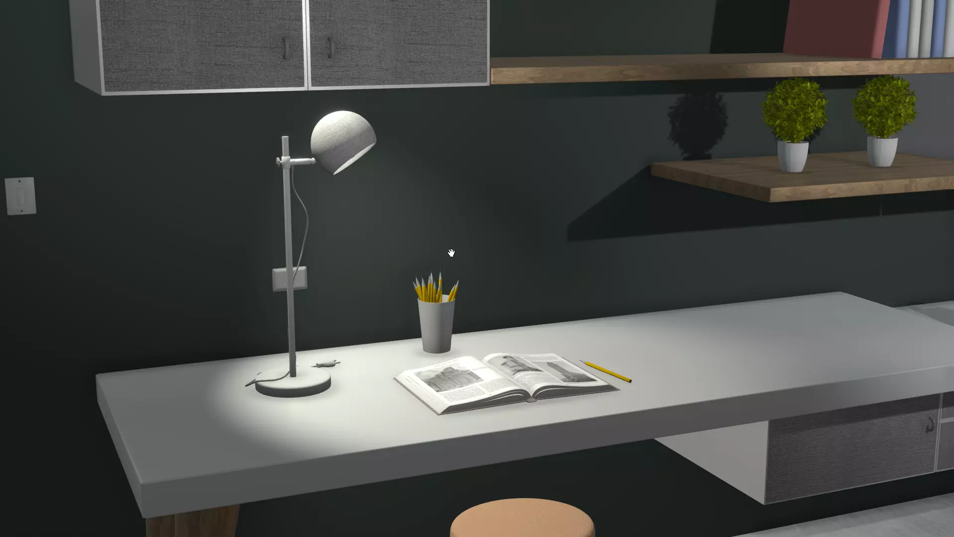 Work place 3D model_0