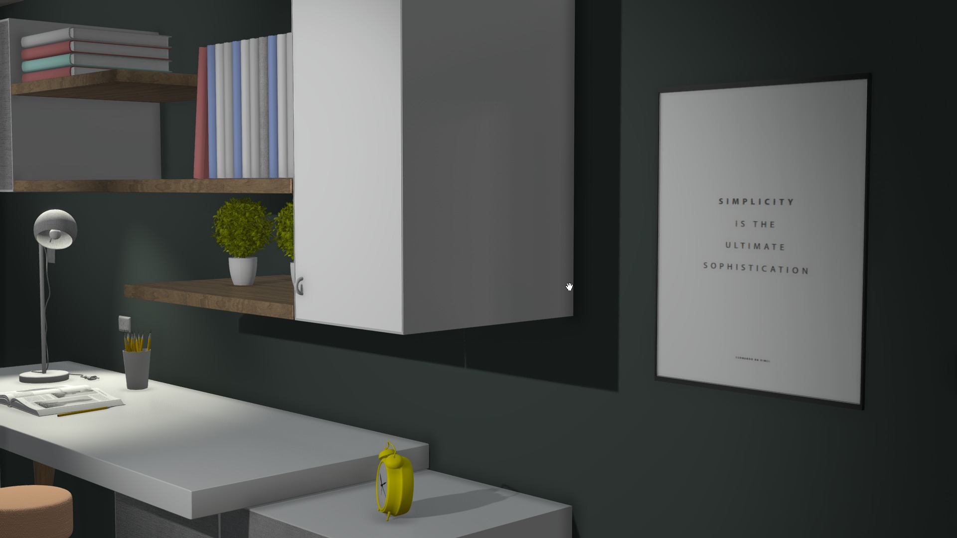 Work place 3D model_8