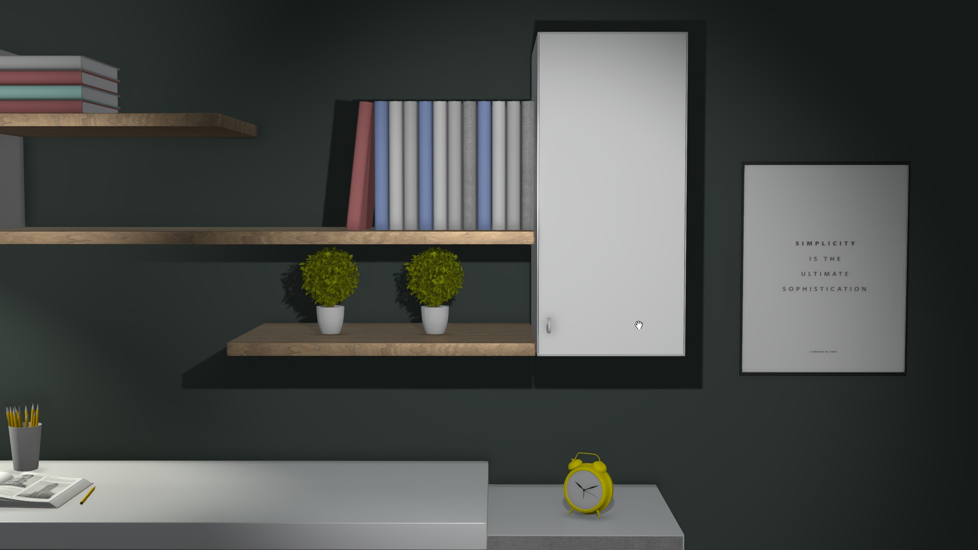 Work place 3D model_4