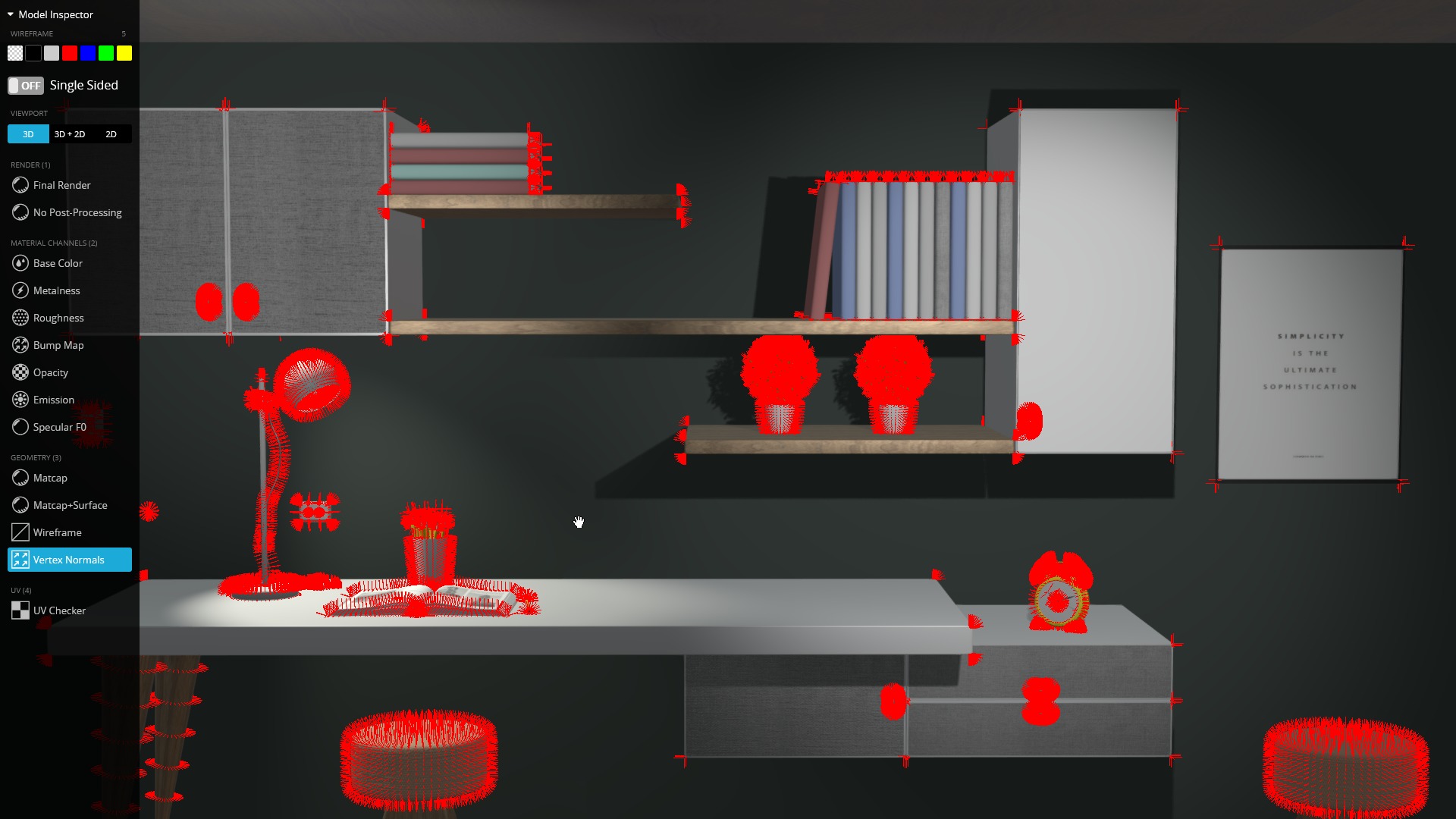 Work place 3D model_3