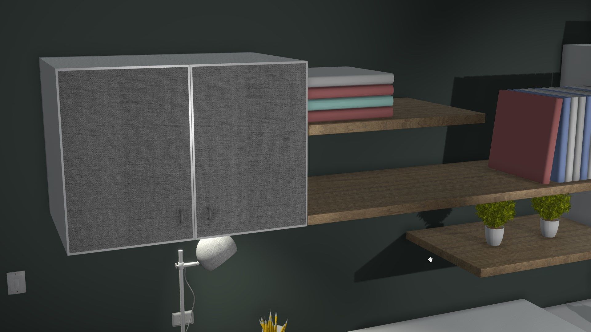 Work place 3D model_7