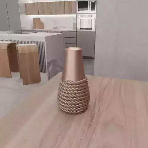 Wicker Mesh Vase 5 3D print model