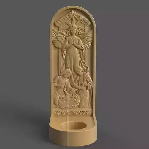 Nativity Candle Holder  Inspiring Christmas Holiday Decor 3D print model