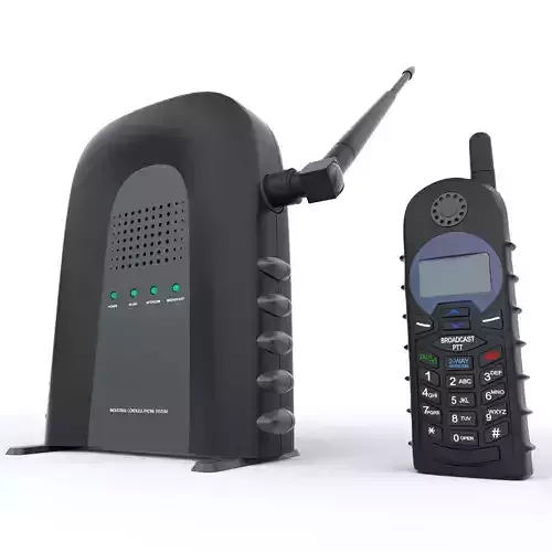 Industrial Cordless Phone System 3D model