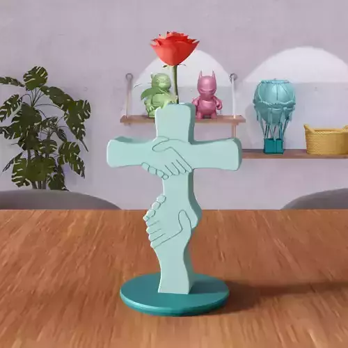 Decorative Cross Vase - 351