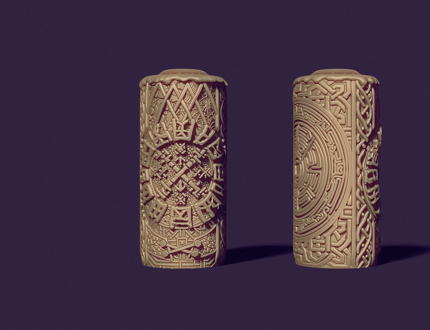 A master model candle in a mystical Scandinavian style 3D print model_9