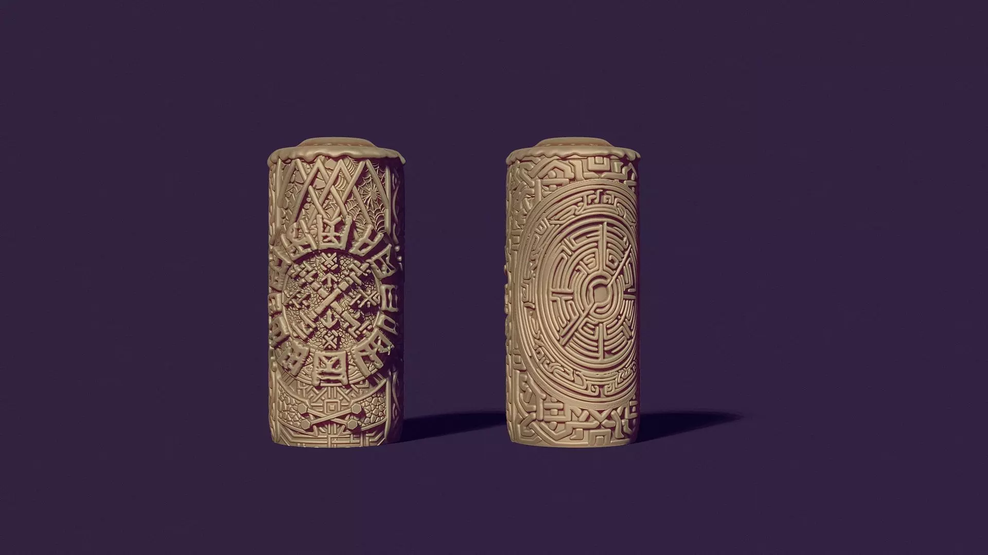 A master model candle in a mystical Scandinavian style 3D print model_0