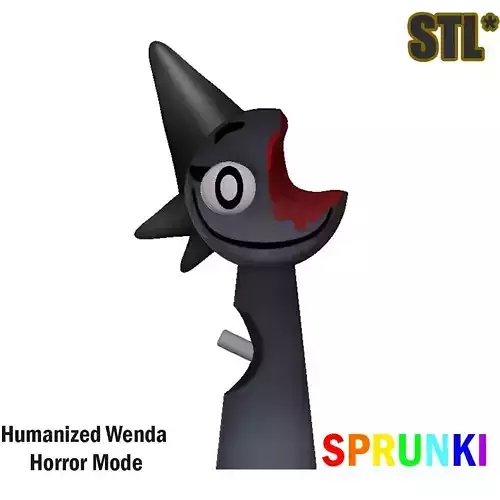Sprunki Incredibox Wenda Horror Sprunki STL 3D Character Fanart