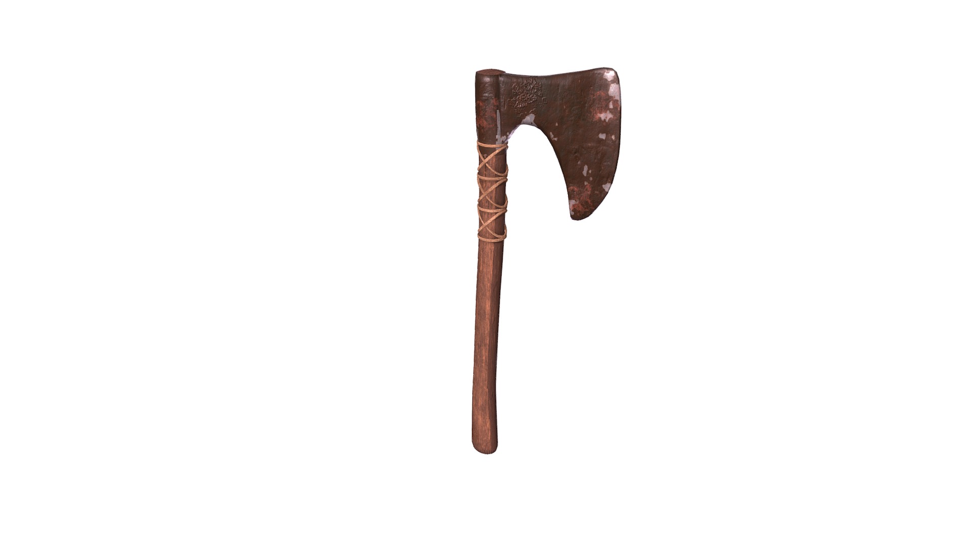 Viking Axe Low-poly 3D model_5