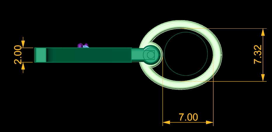 Model 1120 Zacia Diamond Name Plate Strikethrough 3D print model_12