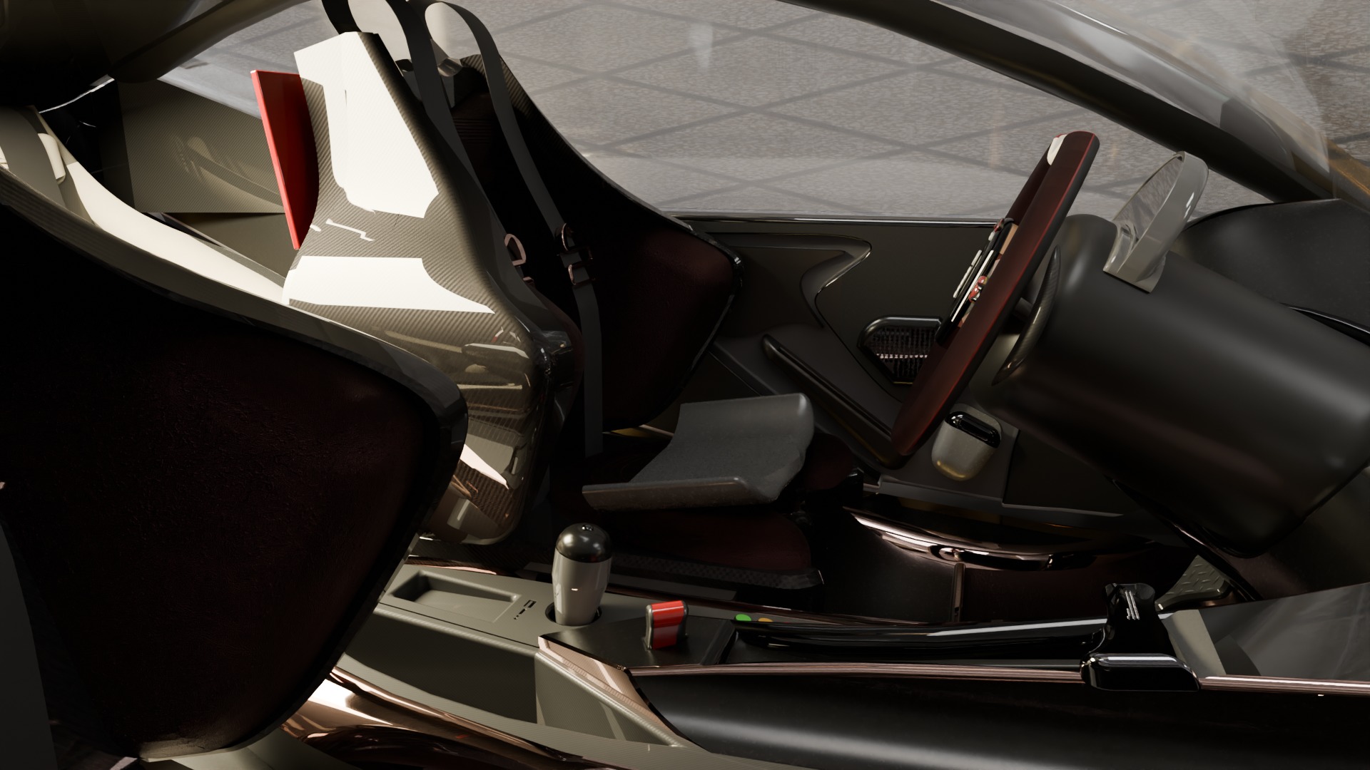 Titanium car 3D model_5