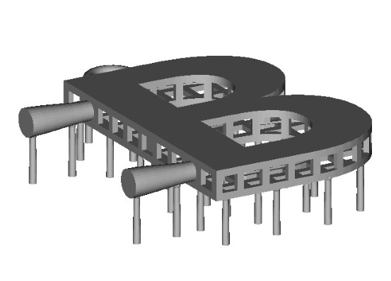 Letter Pendant 3D print model_3