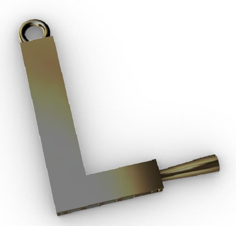 Letter Pendant 3D print model_15