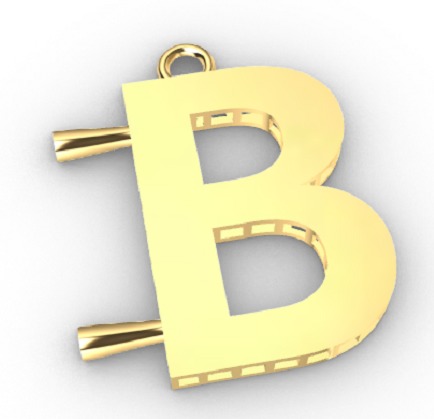 Letter Pendant 3D print model_2