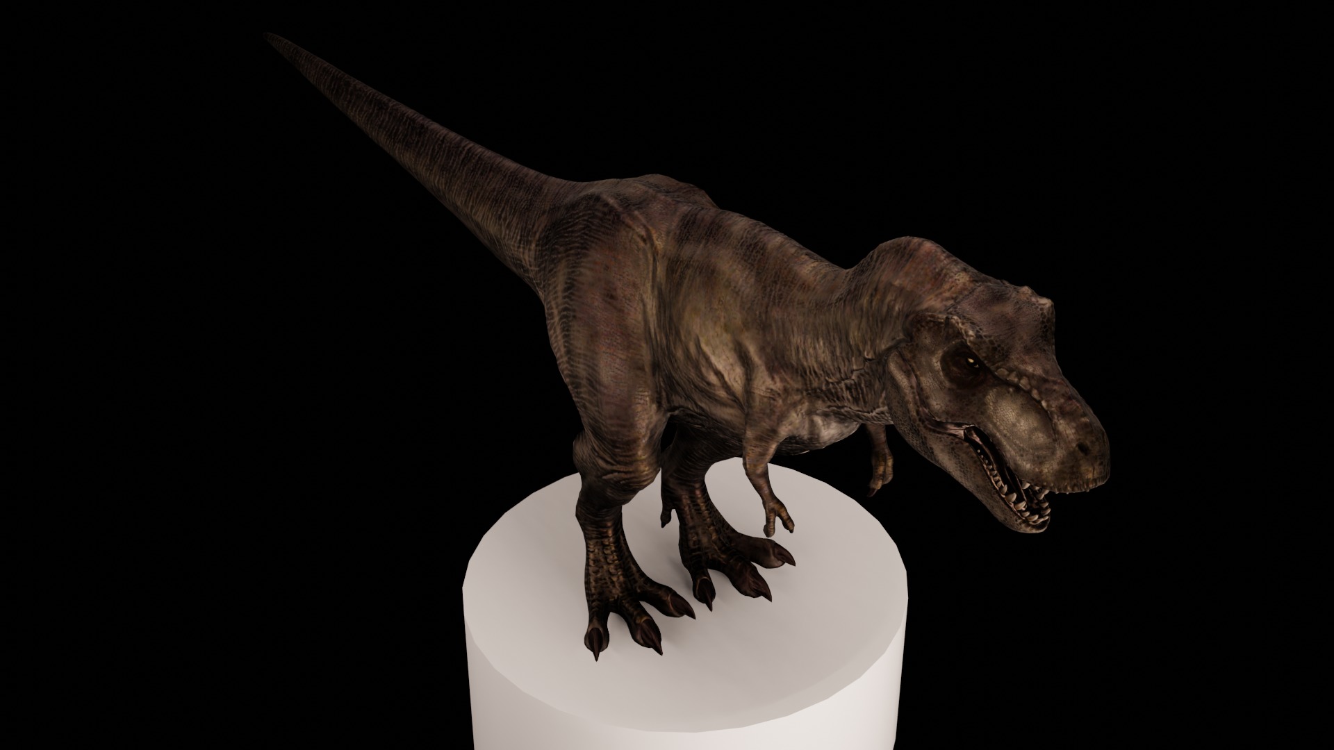 Rigged Tyrannosaurus Rex 3D Model 3D model_4